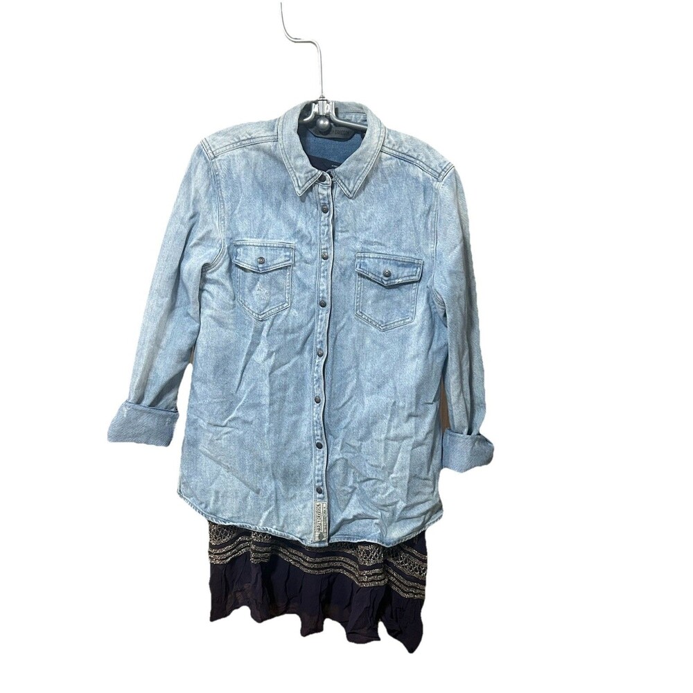Denim Harley‎ Davidson button up women’s medium